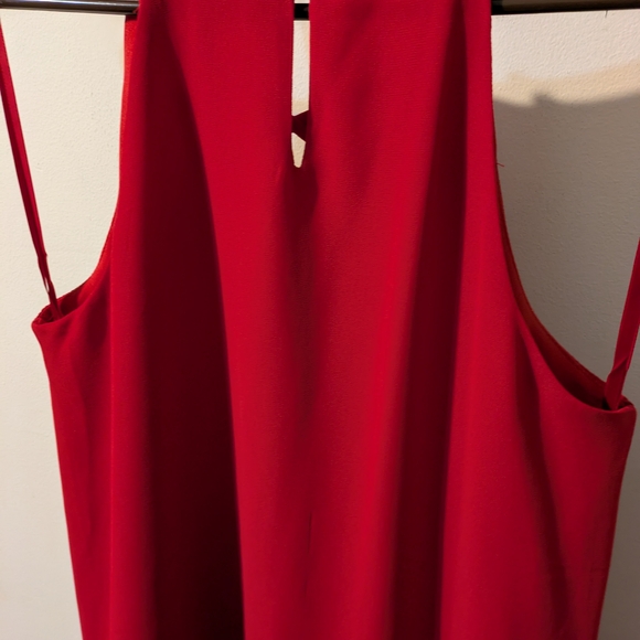 Monteau Elegant Red Dress Size S - Picture 4 of 5